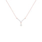 V Shaped Pear Diamond Necklace 18 KT / Rose Gold