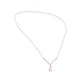 V Shaped Pear Diamond Necklace 18 KT / Rose Gold