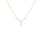 V Shaped Pear Diamond Necklace 18 KT / Yellow Gold