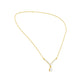 V Shaped Pear Diamond Necklace 18 KT / Yellow Gold