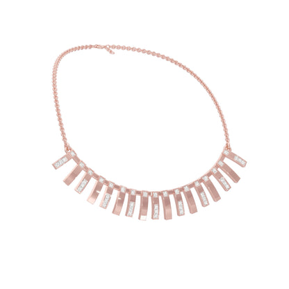 Scattered With Brilliance Diamond Necklace 18 KT / Rose Gold