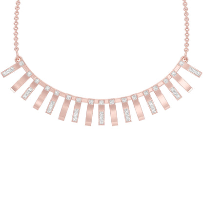 Scattered With Brilliance Diamond Necklace 18 KT / Rose Gold