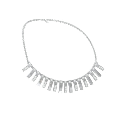 Scattered With Brilliance Diamond Necklace 18 KT / White Gold
