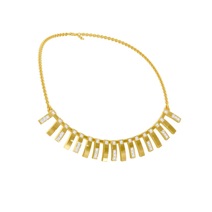 Scattered With Brilliance Diamond Necklace 18 KT / Yellow Gold