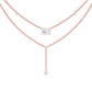 Double Layer Y Diamond Necklace