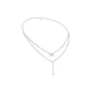 Double Layer Y Diamond Necklace