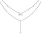 Double Layer Y Diamond Necklace