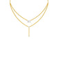 Double Layer Y Diamond Necklace