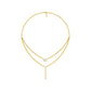 Double Layer Y Diamond Necklace