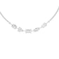 Asymmetrical Facets Diamond Necklace 18 KT / White Gold