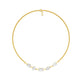 Asymmetrical Facets Diamond Necklace 18 KT / Yellow Gold