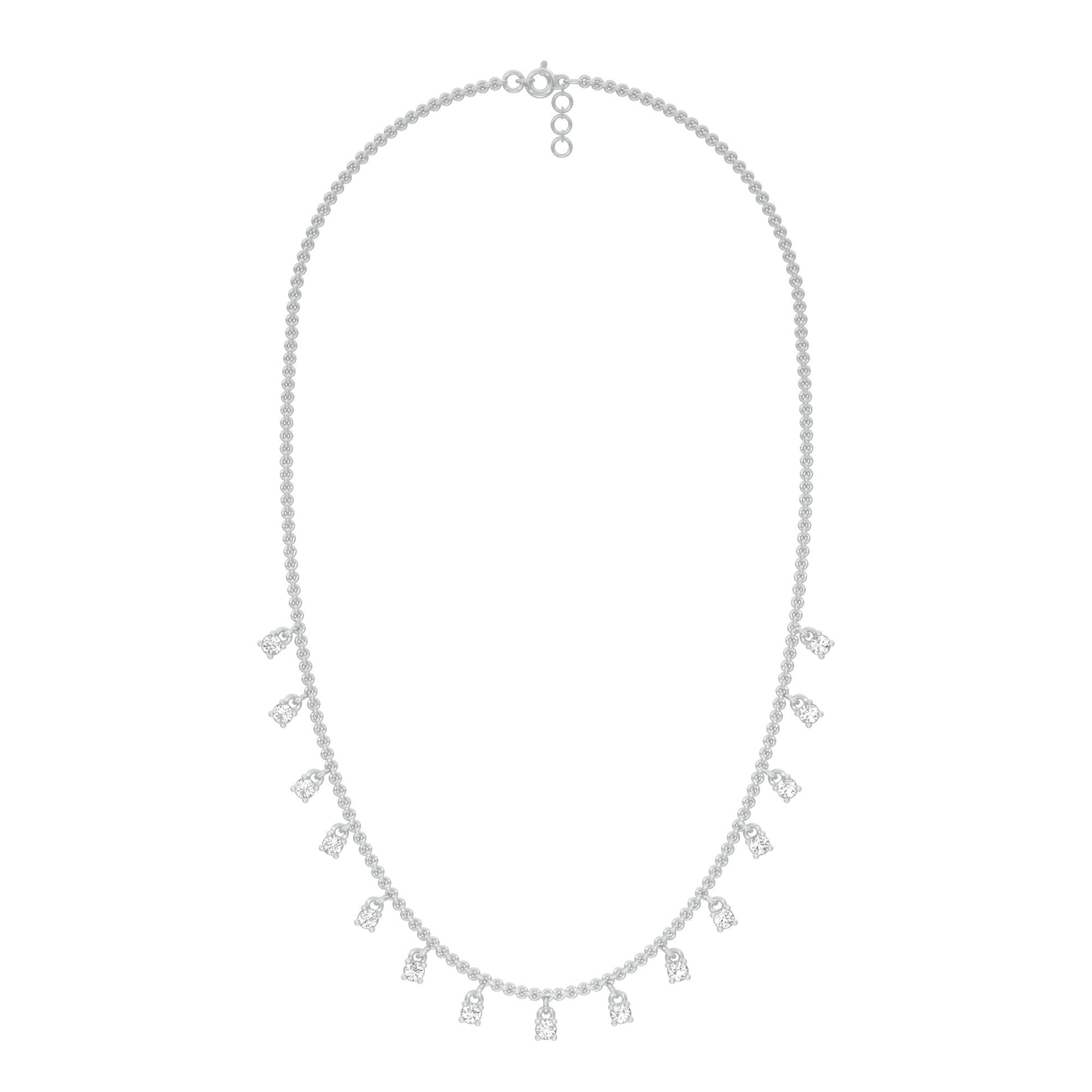 Lineage of Luxe Diamond Necklace 18 KT / White Gold