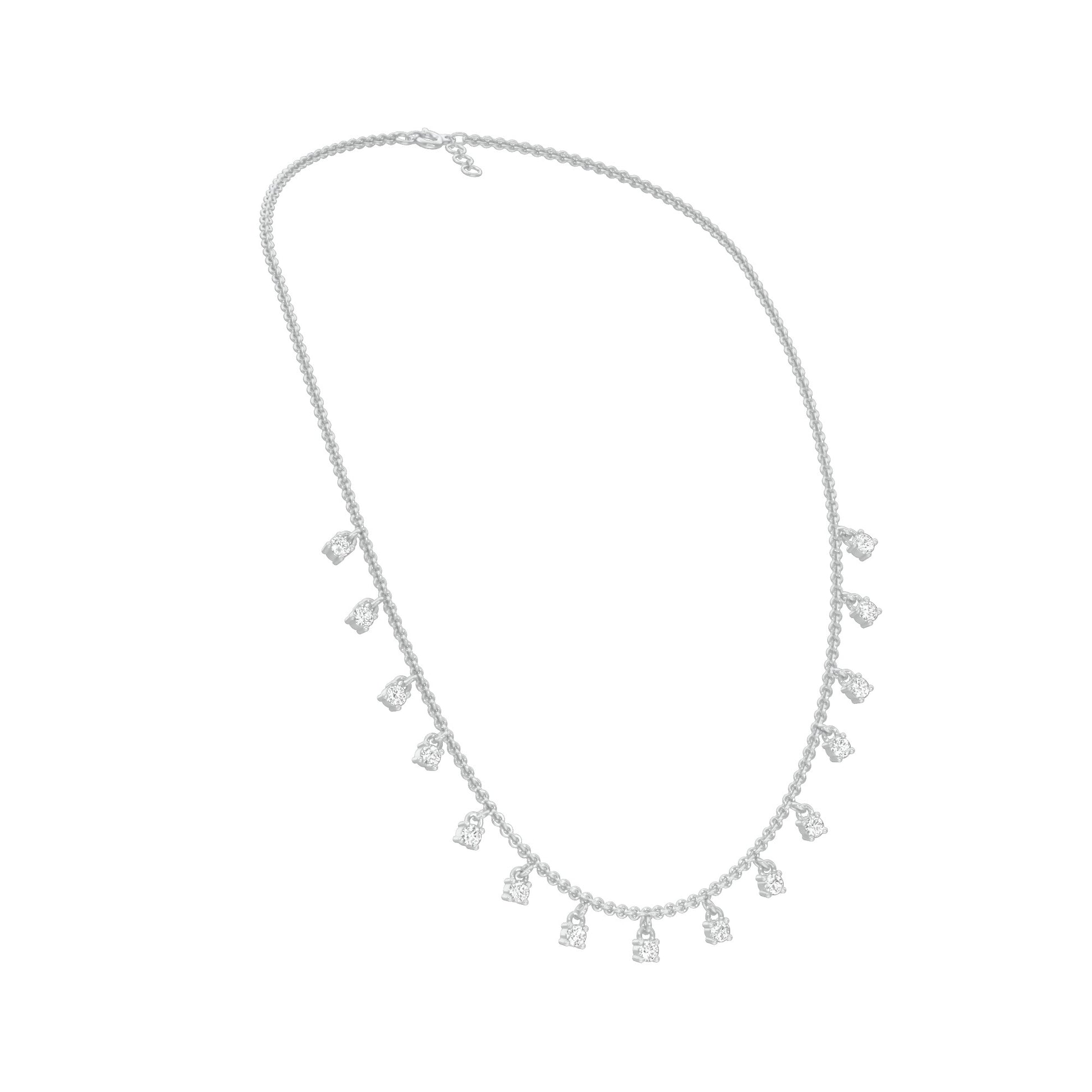 Lineage of Luxe Diamond Necklace 18 KT / White Gold