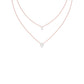 Two Hearts One Forever Diamond Necklace