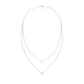 Two Hearts One Forever Diamond Necklace 18 KT / White Gold