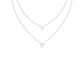 Two Hearts One Forever Diamond Necklace