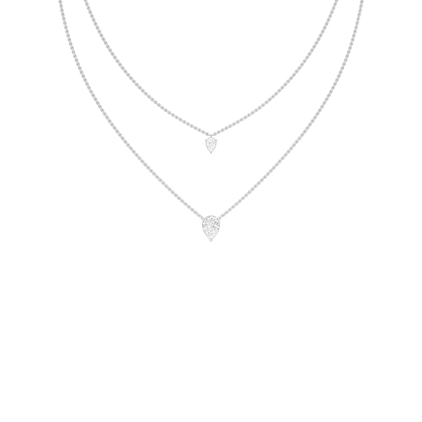 Two Hearts One Forever Diamond Necklace
