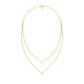 Two Hearts One Forever Diamond Necklace 18 KT / Yellow Gold