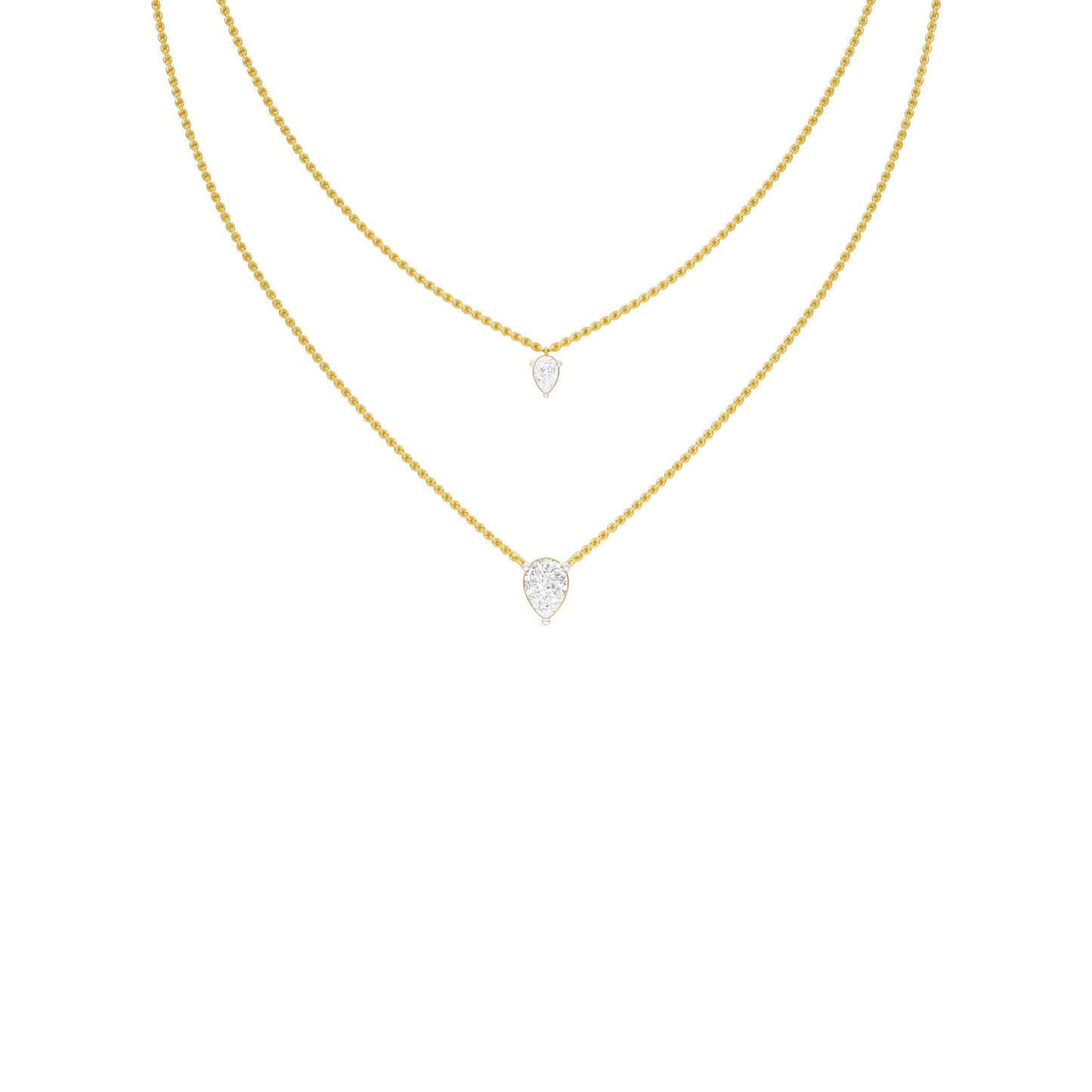Two Hearts One Forever Diamond Necklace