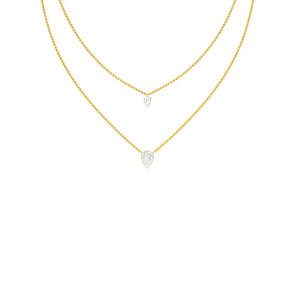 Two Hearts One Forever Diamond Necklace