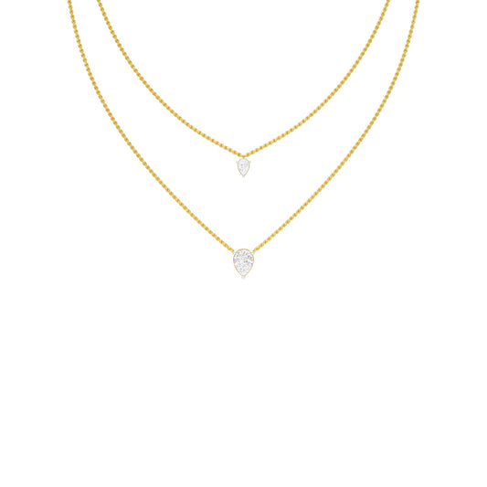 Two Hearts One Forever Diamond Necklace