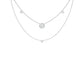 Twin Layer with Circle Center Diamond Necklace