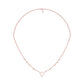 Chevron V Side Diamond Necklace 18 KT / Rose Gold