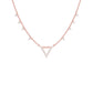 Chevron V Side Diamond Necklace