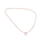 Chevron V Side Diamond Necklace 18 KT / Rose Gold