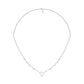 Chevron V Side Diamond Necklace 18 KT / White Gold
