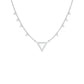 Chevron V Side Diamond Necklace