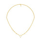 Chevron V Side Diamond Necklace 18 KT / Yellow Gold