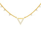 Chevron V Side Diamond Necklace 18 KT / Yellow Gold