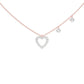 Heartline Diamond Necklace 18 KT / Rose Gold