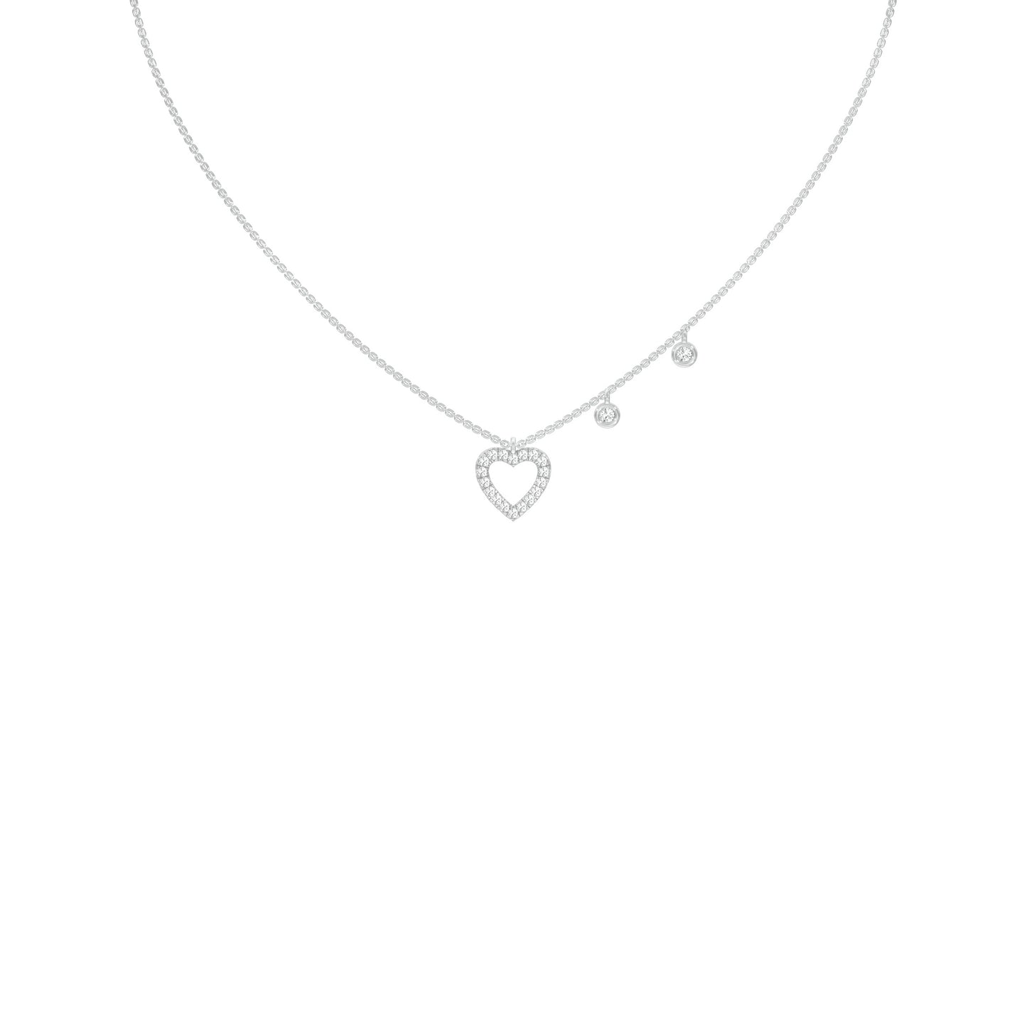 Heartline Diamond Necklace