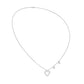 Heartline Diamond Necklace 18 KT / White Gold