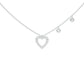 Heartline Diamond Necklace 18 KT / White Gold