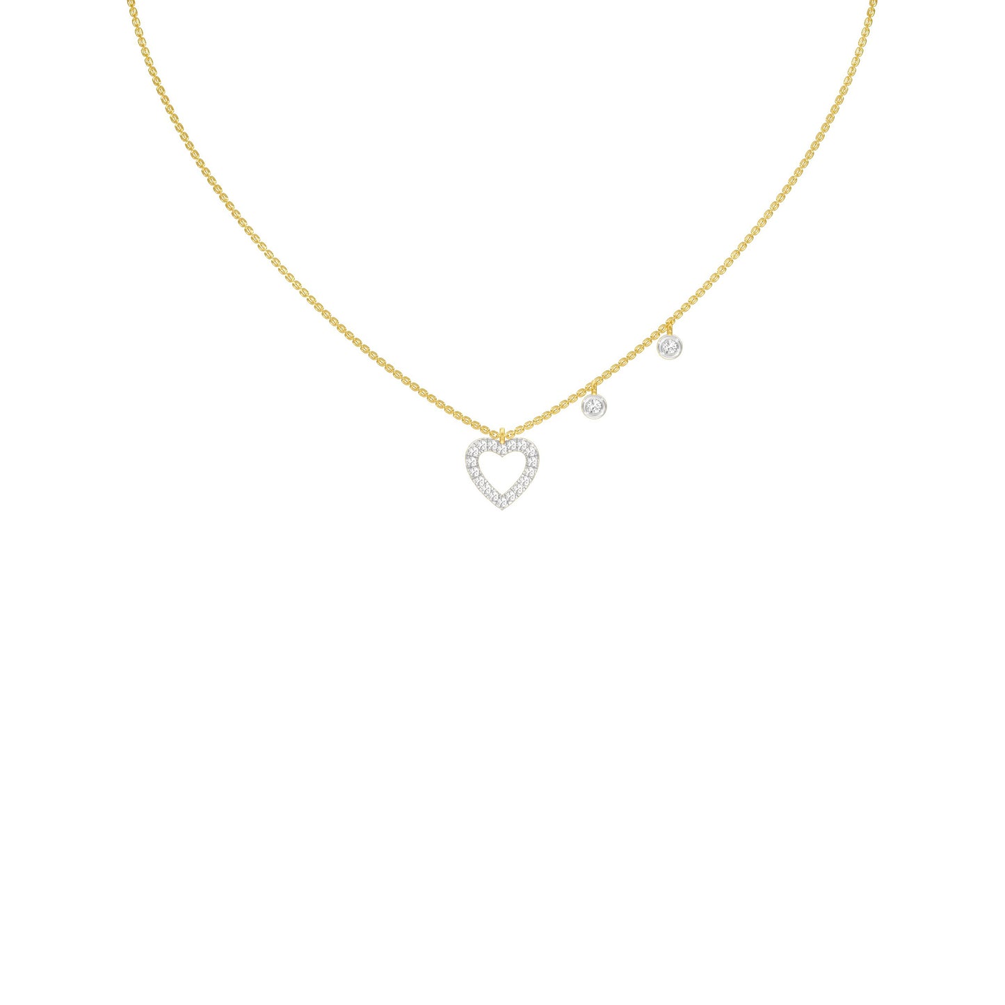 Heartline Diamond Necklace
