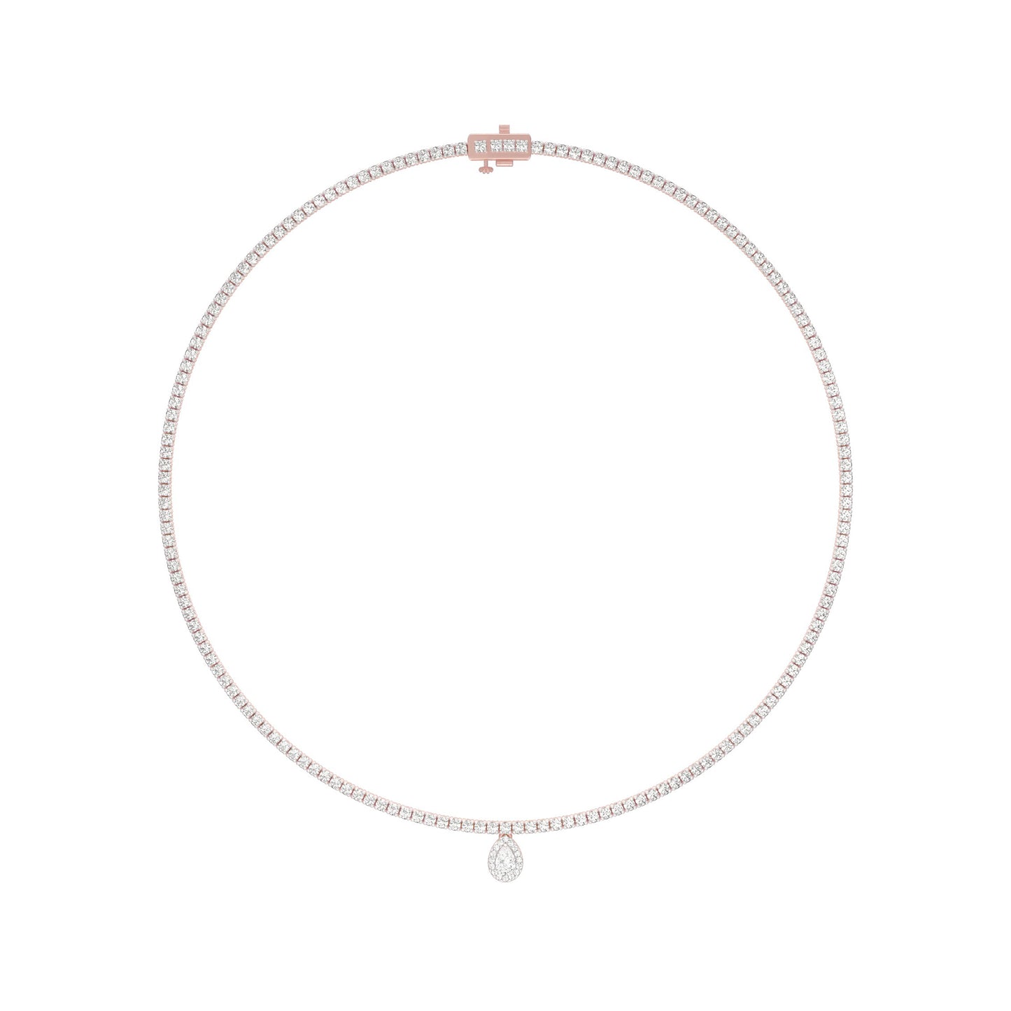 Closing Note of Brilliance Diamond Necklace