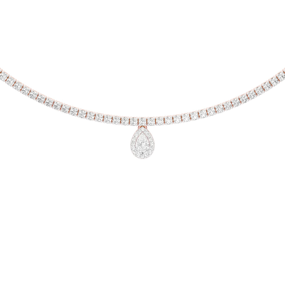 Closing Note of Brilliance Diamond Necklace