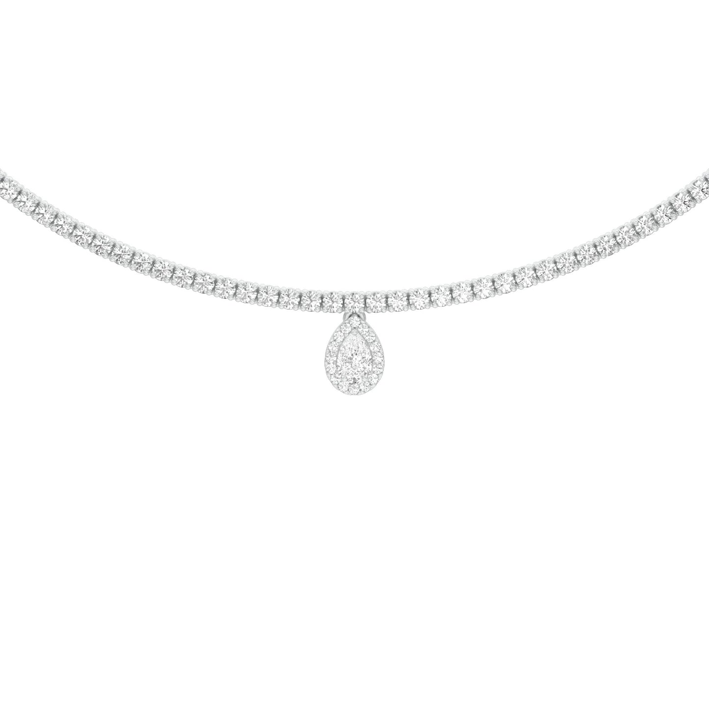 Closing Note of Brilliance Diamond Necklace