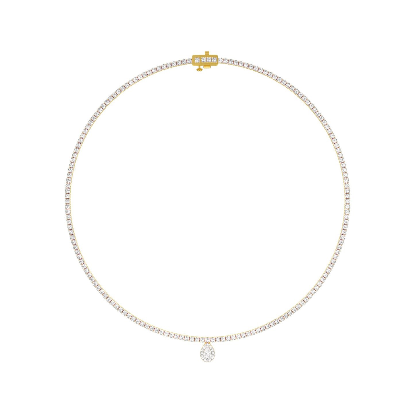 Closing Note of Brilliance Diamond Necklace