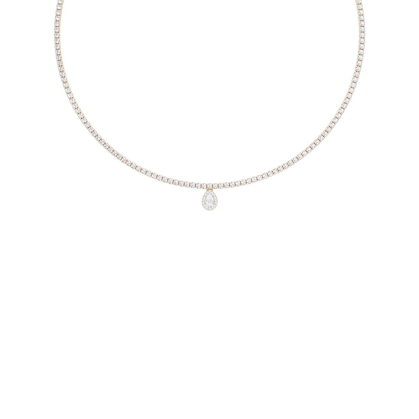 Closing Note of Brilliance Diamond Necklace