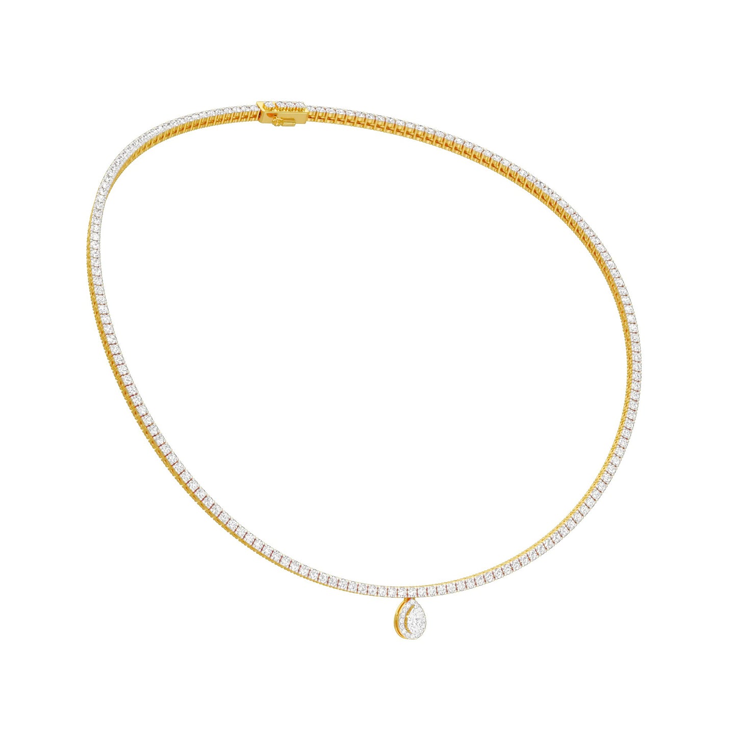 Closing Note of Brilliance Diamond Necklace