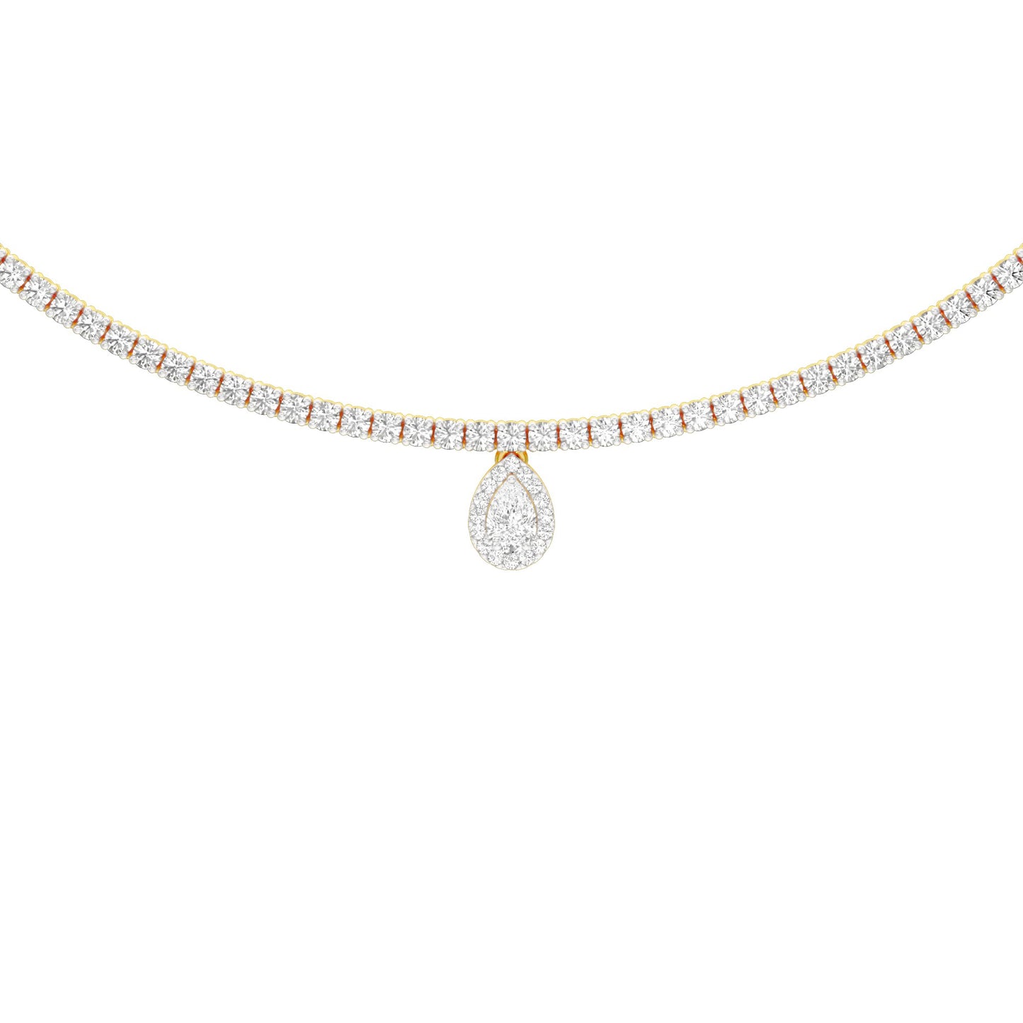 Closing Note of Brilliance Diamond Necklace