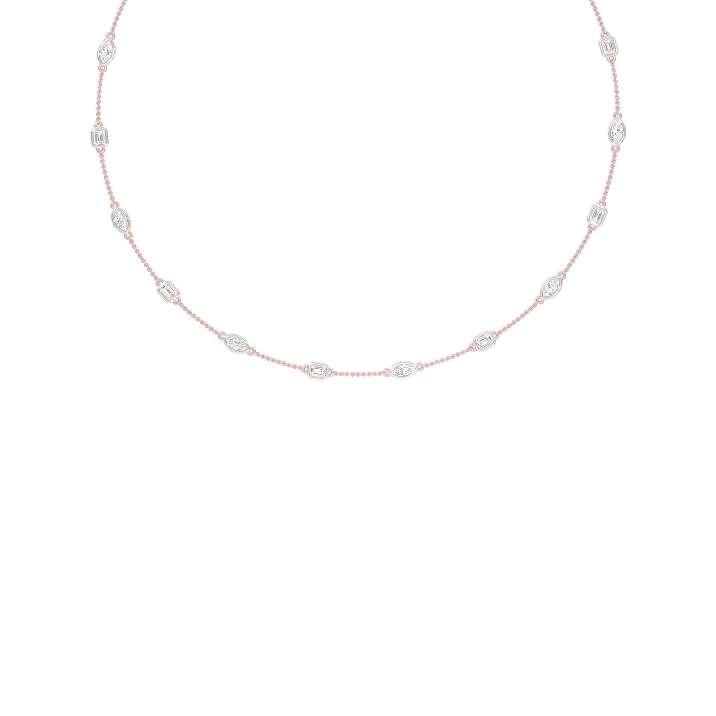 Patterned Radiance Diamond Necklace