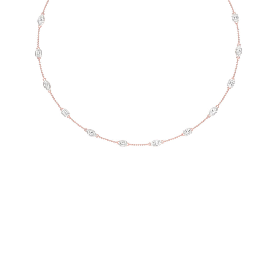 Patterned Radiance Diamond Necklace