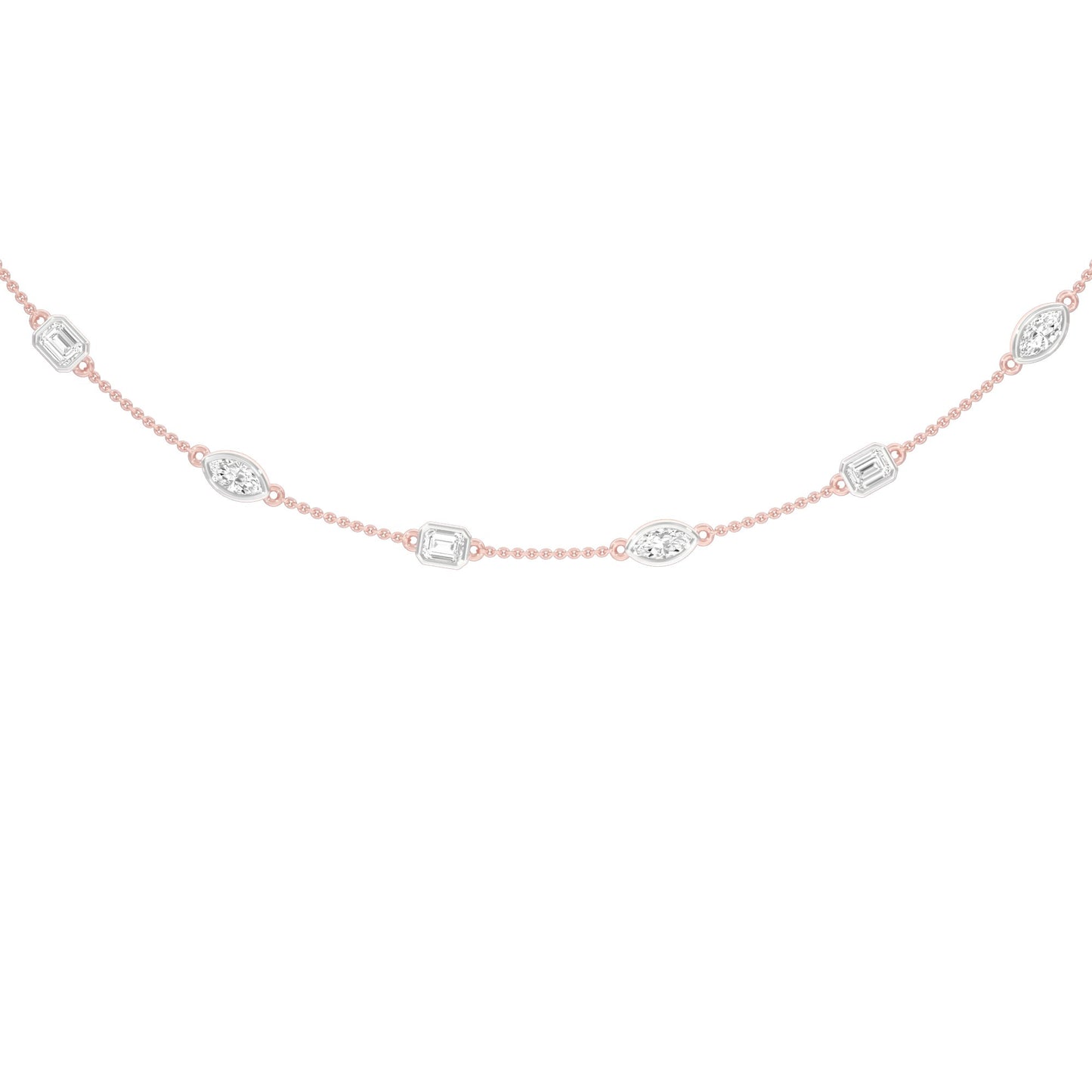 Patterned Radiance Diamond Necklace
