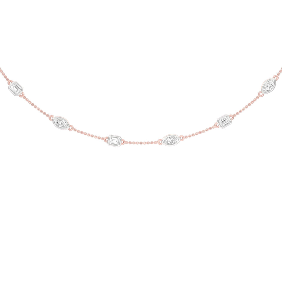 Patterned Radiance Diamond Necklace