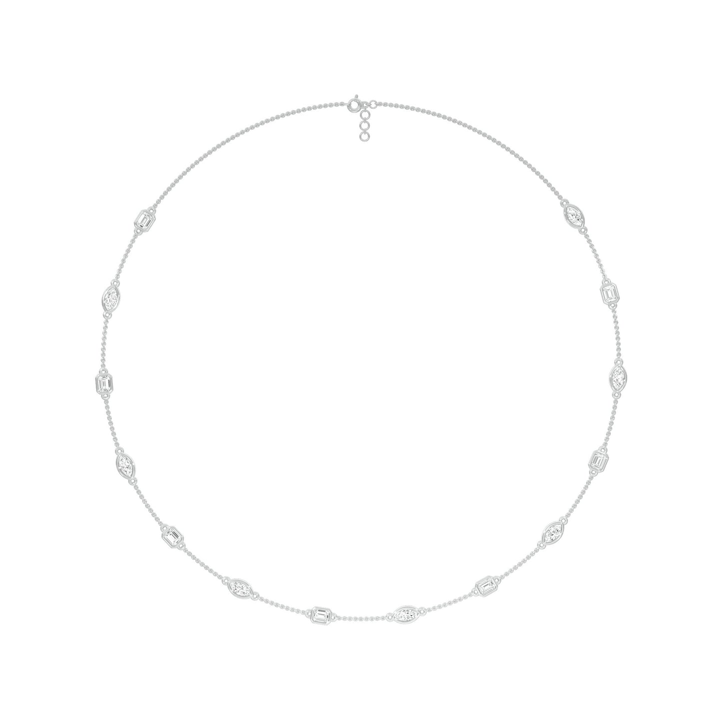 Patterned Radiance Diamond Necklace